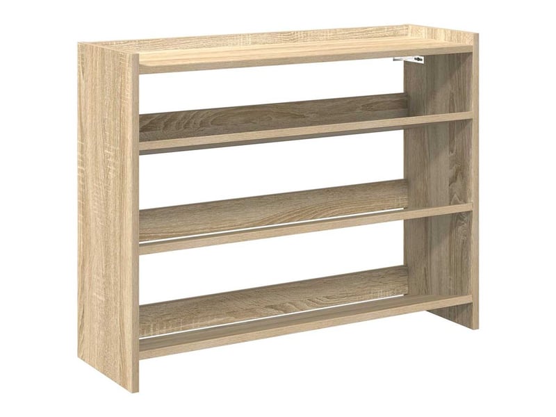  Meuble à chaussures, étagère à chaussures chêne sonoma 80x25x62 cm bois d'ingénierie  - Conforama A