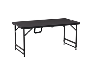 Table de jardin rectangulaire hdpe gris foncé 118x60x74cm