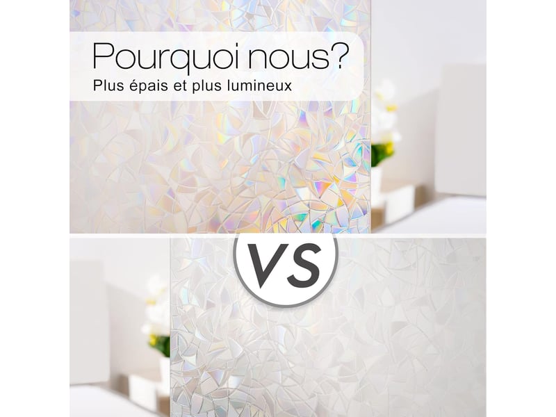  Film pour vitre à motif arc-en-ciel – 50x200 cm  - Conforama B