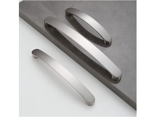 Jeu de 10 poignées en acier inoxydable poli de 128 mm, poignées pour tiroirs, portes et meubles de cuisine