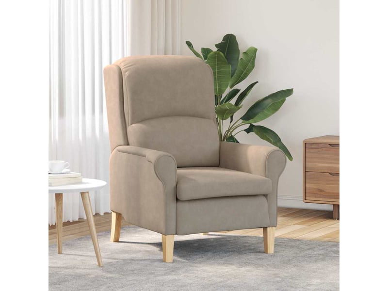 Vidaxl fauteuil taupe 76 x 94 x 102 cm microfibre - Conforama B