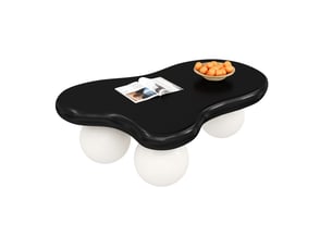 Table basse forme atypique coloris bicolore KOVIEA  - 62.5 cmx95 cm