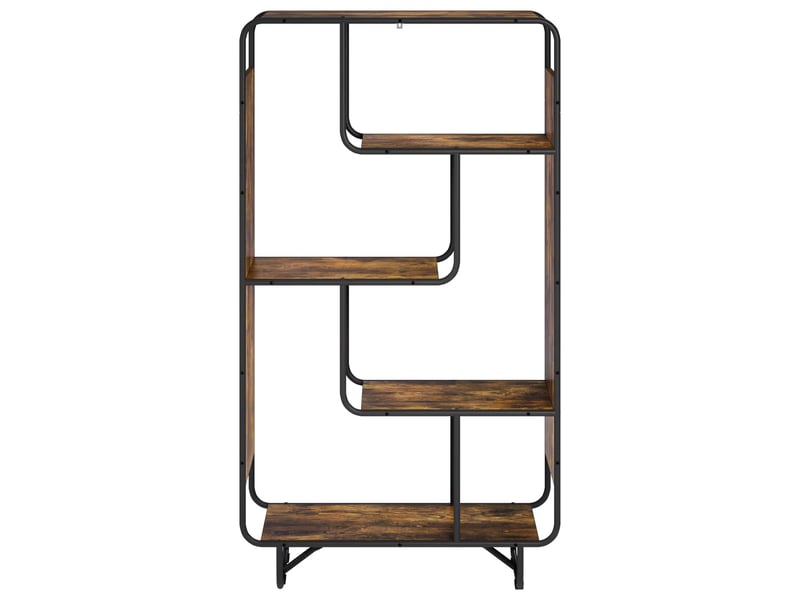  Buffet haut, buffet de rangement chêne fumé 80x37,5x144 cm bois d'ingénierie  - Conforama C