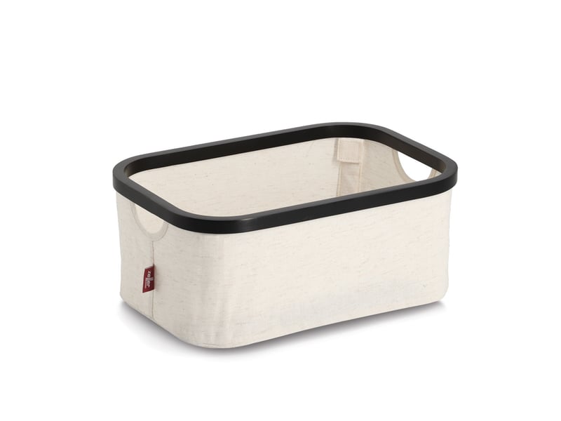 Organisateur textile crème zeller, bambou, 38 x 26 x 16 cm - Conforama A