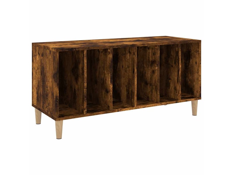  Armoire à disques, armoire de rangement chêne fumé 100x38x48 cm bois d'ingénierie shl75797  - Conforama A
