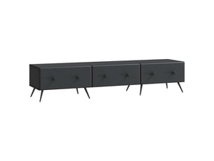Meuble tv coloris noir 147 cm <strong></strong>  <strong></strong>