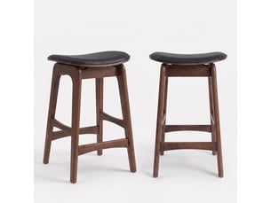 tabouret de bar MAISON PAVANE Jude - noir hauteur d'assise 65.5 cm vendu Par paire