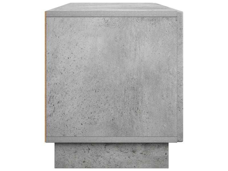  Meuble tv, banc tv 140x34,5x40 cm gris béton bois d'ingénierie shl30863  - Conforama E