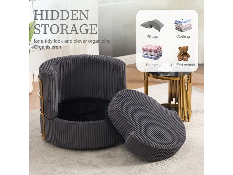  Fauteuil, rangement intégré, bicolore cao-W3056P485956-conf-NEW - Conforama W