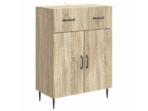 Buffet 2 porte(s) 1 tiroir(s) - 64 cm coloris marron