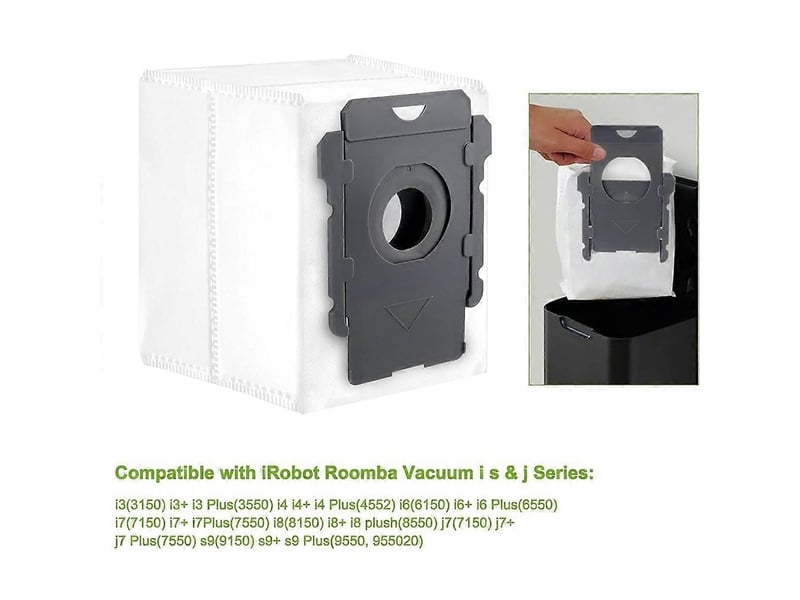  12pcs vacuum bags replacement for i1+ i2+ i3+ i4+combo i5+ i6+ i7+ i8+ j5+ j6+ j8+ s9 vacuum cleaner  - Conforama C
