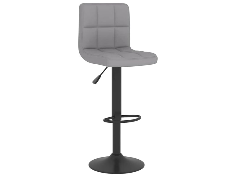  Lot de 2 tabouret de bar, chaise de bar gris clair tissu shl90208  - Conforama C