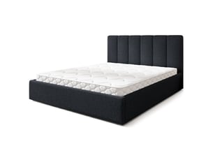 Lit coffre 140x200 cm MASSENO   coloris noir