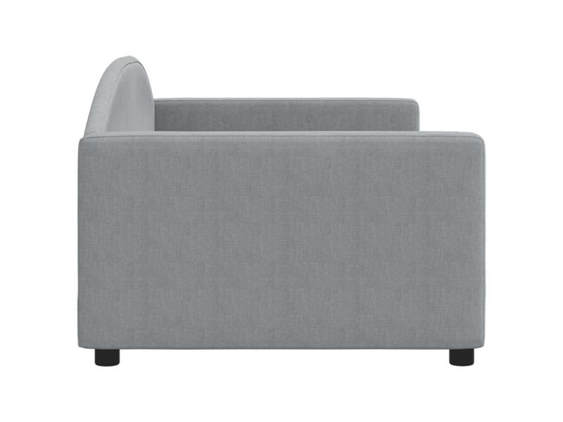  Lit simple- lit adulte -  lit de repos sans matelas gris clair 90x200 cm tissu  - Conforama C