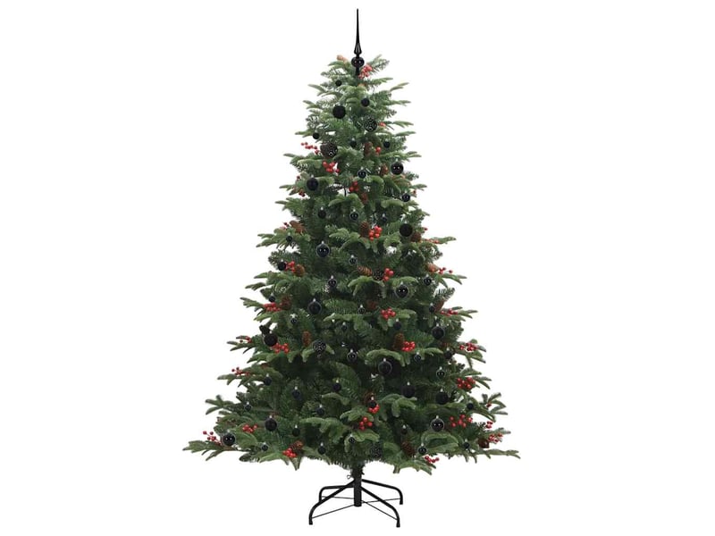  Sapin de noël - arbre de noël artificiel vert 240 cm pvc, métal et plastique  - Conforama D