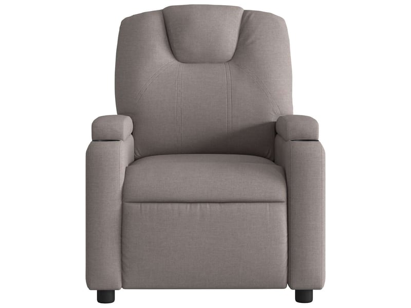  Fauteuil de massage - fauteuil relax inclinable taupe tissu  - Conforama D