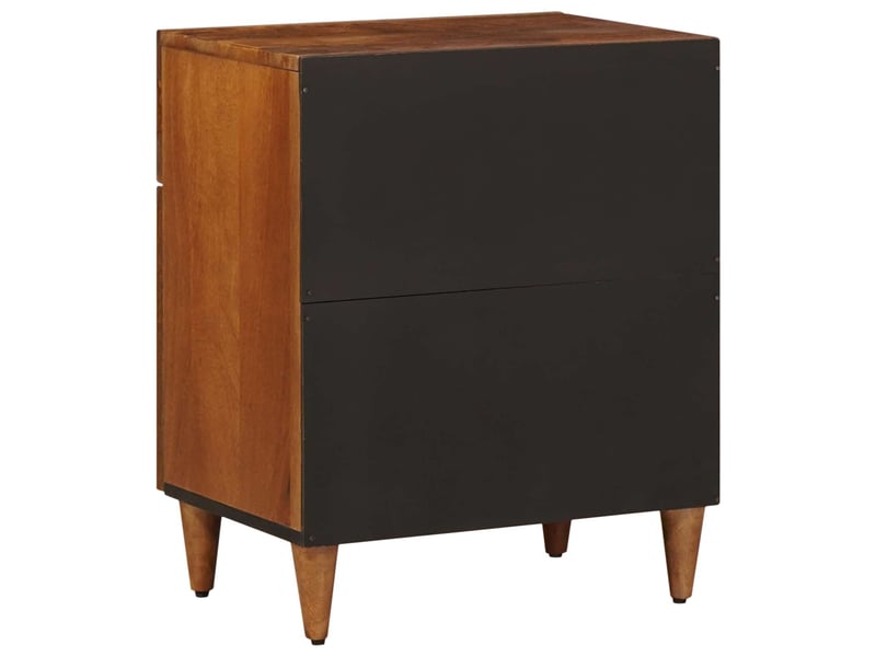  Table de chevet - cabinet de chevet - table de nuit marron 50 x 33 x 60 cm bois de mangue massif  - Conforama E