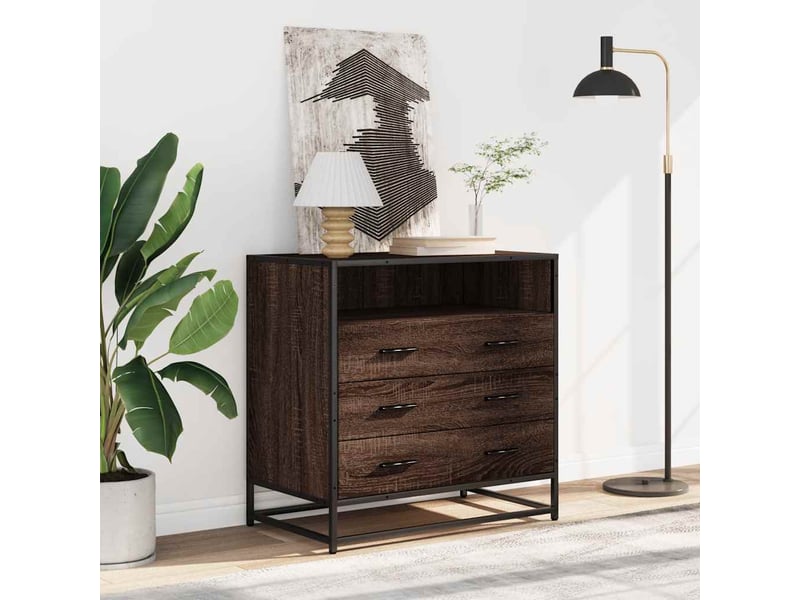  Commode chambre adulte, armoire à tiroirs chêne marron 70x41x70cm bois d'ingénierie shl648  - Conforama C