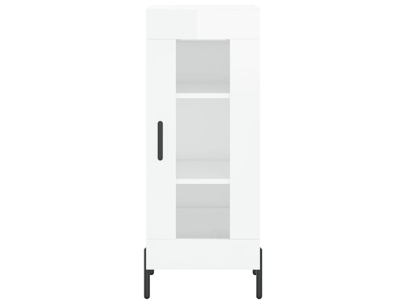  Buffet - bahut - meuble de rangement blanc brillant 34,5x34x90 cm bois d'ingénierie  - Conforama E