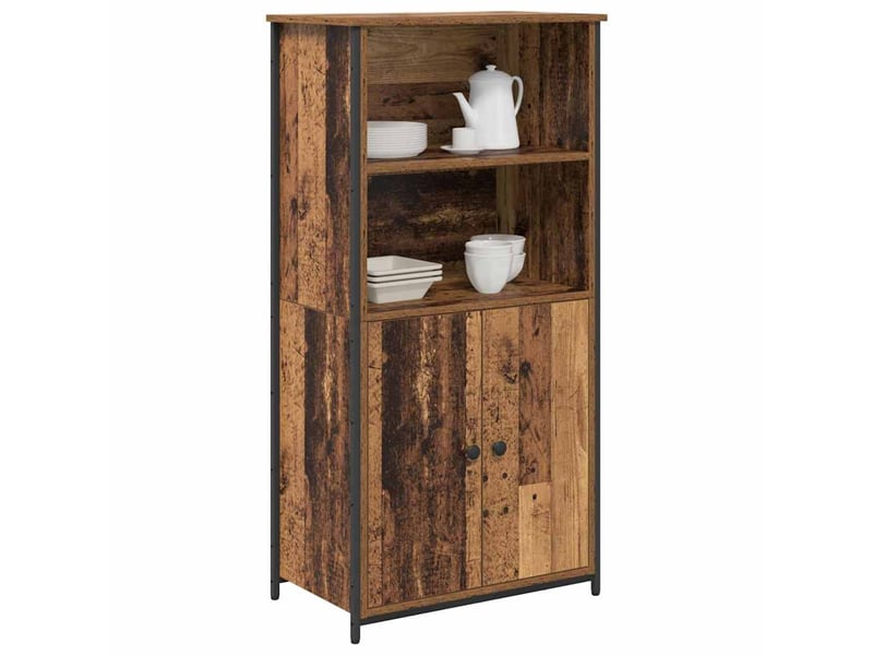 Buffet - haut armoire bois ancien 62 x 36 x 121,5 cm bois d'ingénierie - Conforama C