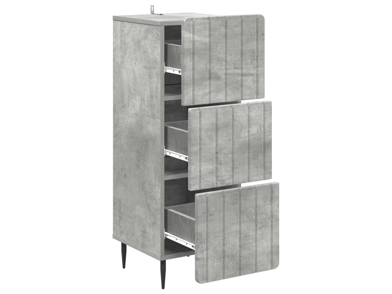  Armoire de rangement bureau, armoire à tiroirs 33 x 34.5 x 92 cm bois d'ingénierie shl6000  - Conforama E