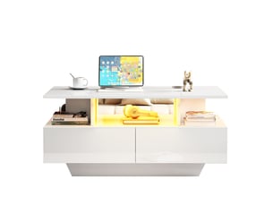 Table basse coloris blanc <strong></strong> <strong></strong>