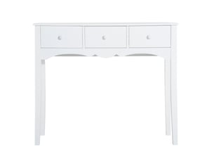 Console 3 tiroir(s)  coloris blanc <strong></strong> <strong></strong>