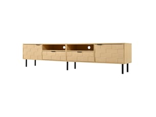 Meuble tv coloris bois clair 200 cm MODENVIE  