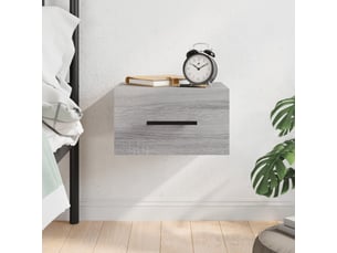 Table de chevet chanmbre, table d'appoint murale sonoma gris 35x35x20 cm