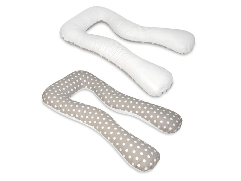  Coussin à usages multiples pois sur fond gris  blanc 4200431.1 - Conforama A