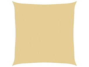 Voile d'ombrage - voile d'ombre - voile parasol sable 2x2 m 100 % polyester oxford
