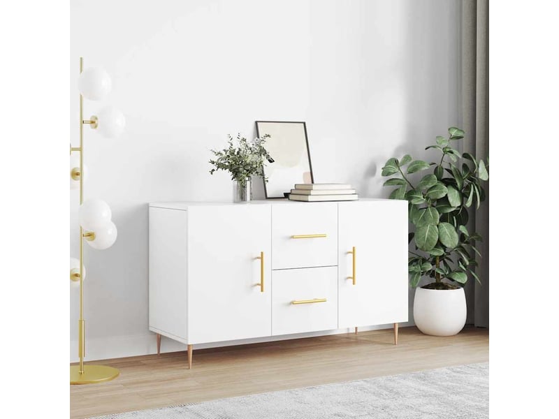  Buffet - bahut - meuble de rangement blanc 100x36x60 cm bois d'ingénierie  - Conforama B