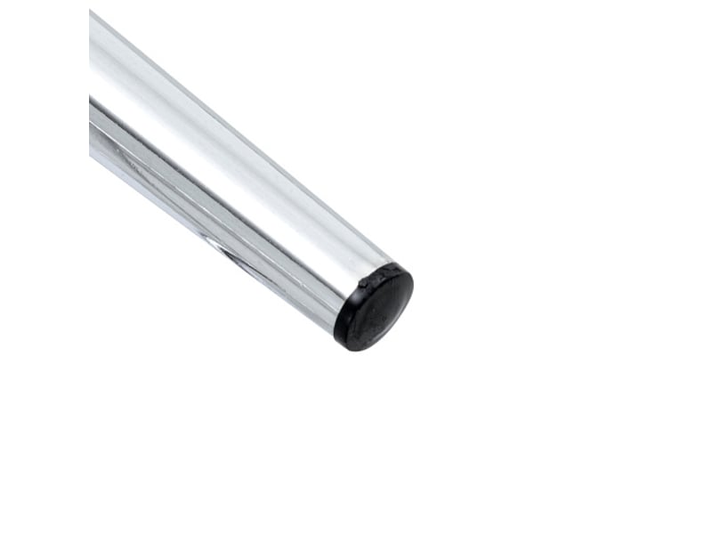  Tabourets de bar transparents - lot de 2 - cadres métal argenté et noir doré - design moderne cuisine et salle à manger  - Conforama E