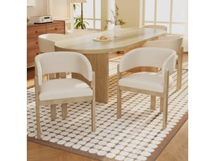 Chaise de salle à manger 60x51x80 cm - lot de 6 - bouclette - confort quotidien - design moderne - pour salle à manger - assise rembourrée - noir
