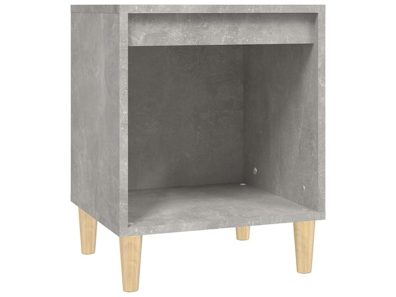  Lot de 2 tables de chevet - cabinet de chevet - table de nuit gris béton 40x35x50 cm  - Conforama D