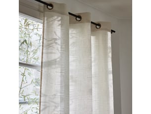 Rideau en jacquard géométrique effet naturel  nikos