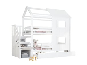 Lit superposé 2x90x200 cm <strong></strong> <strong></strong> coloris blanc