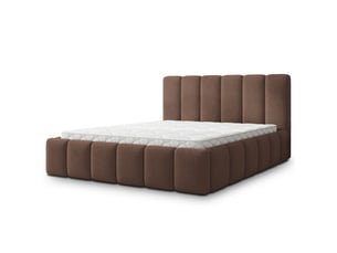 Lit coffre 180x200 cm <strong>MASSENO</strong>  <strong></strong> coloris marron