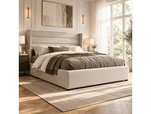 Lit coffre 160x200 cm EZSSW   coloris beige