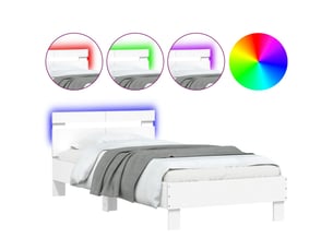 Lit simple 100x200 cm    coloris blanc