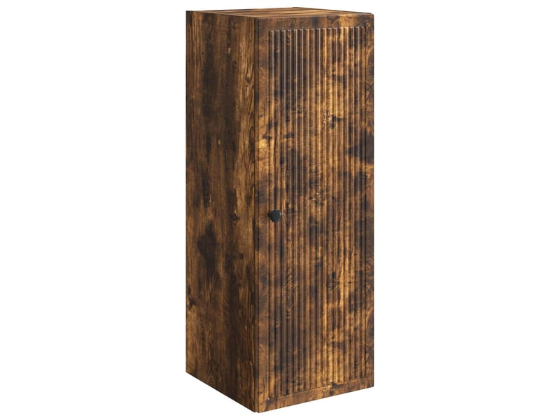 Armoire murale salon chêne fumé 33x34,5x90cm bois d'ingénierie shl4292  - Conforama A