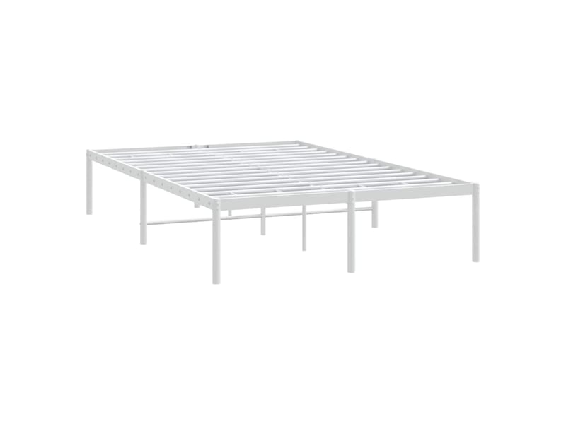  Lit double- lit adulte -  cadre de lit métal blanc 120x190 cm  - Conforama B