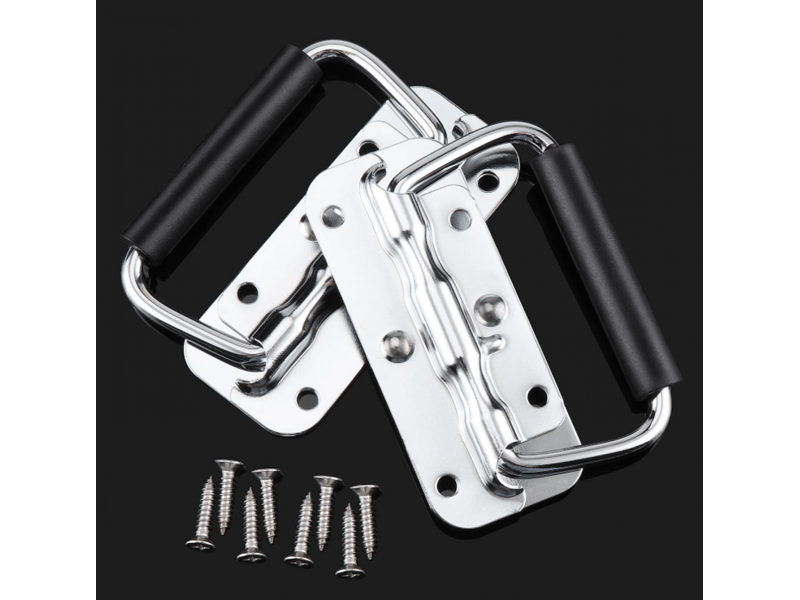  Poignées pliables à ressort, poignée pliable en métal pour boîte à outils ou boîte de rangement  - Conforama E