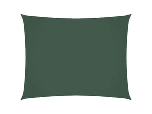 Voile de parasol - voile d'ombrage tissu oxford rectangulaire 3,5x4,5m vert foncé