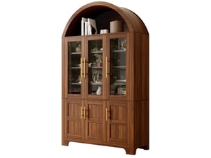 Buffet 6 porte(s)  0 tiroir(s) <strong>MODFU</strong> <strong></strong> - 110 cm coloris bois foncé 