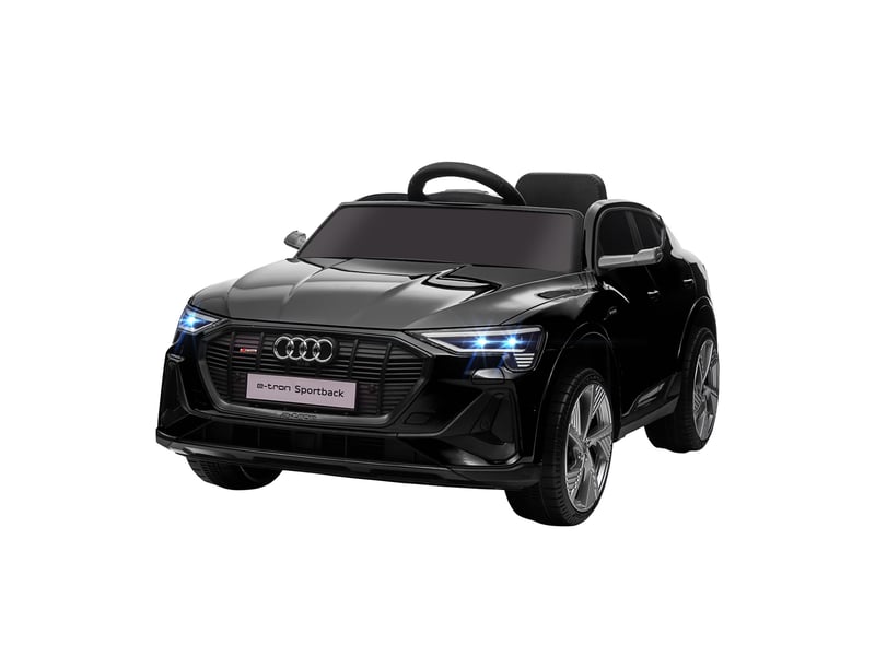  Voiture électrique audi e-tron 12v, télécommande, ceinture, mp3usbtf, 3-5 ans, 3-5 kmh, noire.  - Conforama A