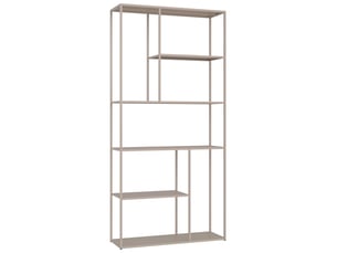 Bibliotheque coloris marron 5 étagère(s) <strong>HAPPY GARDEN</strong> <strong></strong> - 90 cm x 189 cm