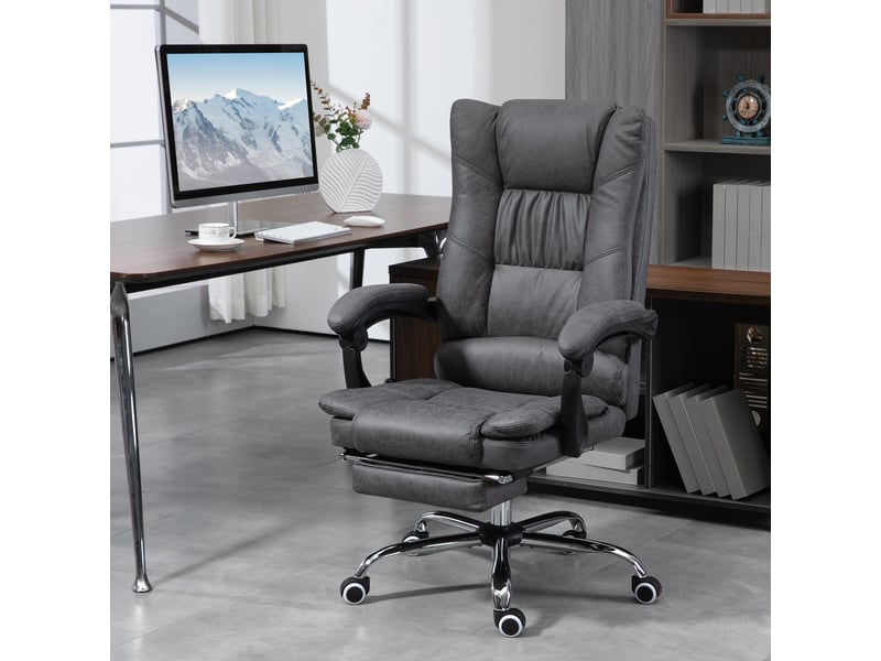  Fauteuil de massagefauteuil de bureau avec fonction massage, repose-pieds inclus, hauteur réglable, 64 cm x 70 cm x 118 cm, noir  - Conforama D