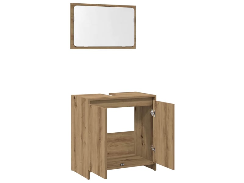 Ensemble de meubles salle de bain 2 pcs bois d'ingénierie cf63917 - Conforama D
