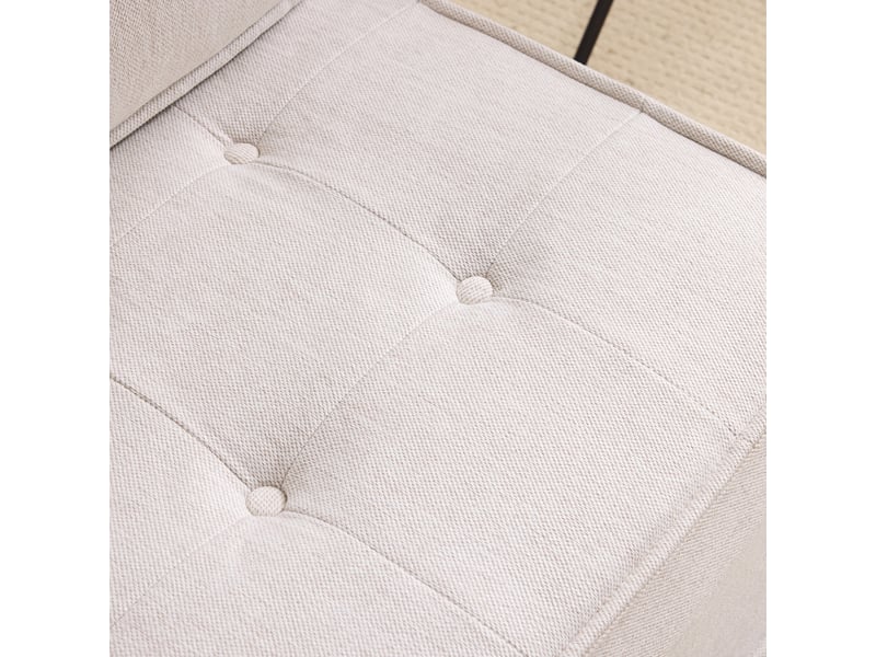  Fauteuil modulable beige avec rangement intégré canapé compact pour salon moderne  - Conforama D